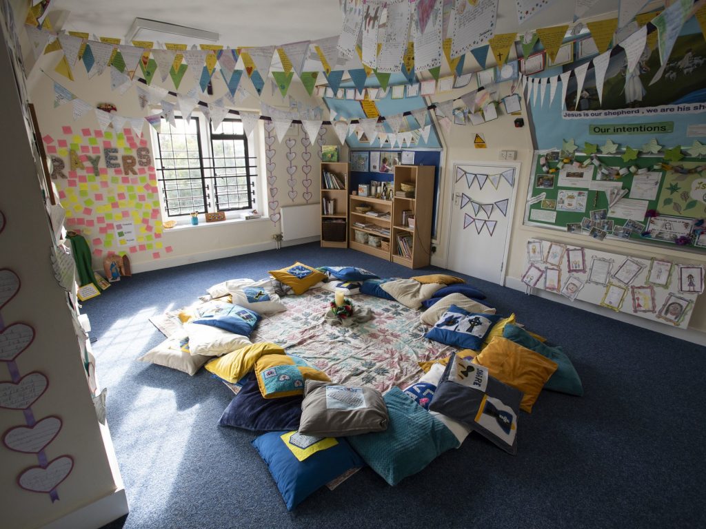 inside of the nursery room