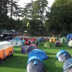 lots of tents on a field