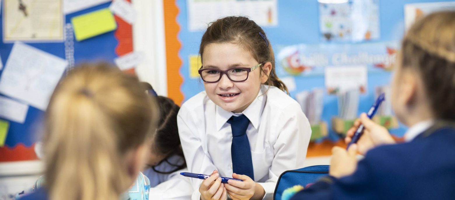 children in a school lesson