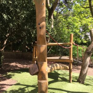 wooden adventure playground