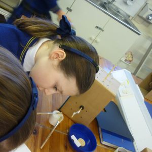 school children in design and technology class