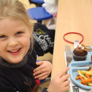 child eating their lunch