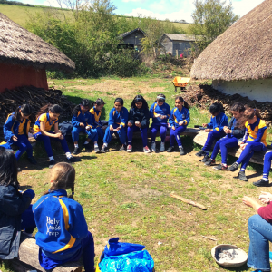 students all sat in a circle