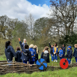 Students learning about the Vikings with a trip to Ufton Court