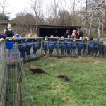 Students at the british wildlife centre