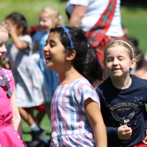 Girls playing